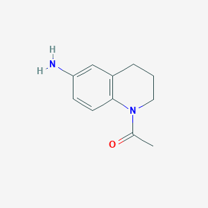 molecular formula C11H14N2O B1278037 1-(6-amino-3,4-dihydroquinolin-1(2H)-yl)ethanone CAS No. 27392-71-8
