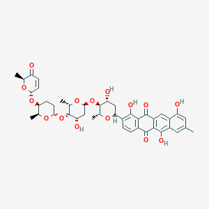 molecular formula C43H48O15 B12780405 Galtamycin B CAS No. 855779-79-2