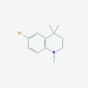 molecular formula C12H16BrN B1278046 6-溴-1,4,4-三甲基-1,2,3,4-四氢喹啉 CAS No. 197379-70-7