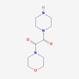 molecular formula C10H17N3O3 B1278052 4-[Oxo(piperazin-1-yl)acetyl]morpholine CAS No. 875164-29-7