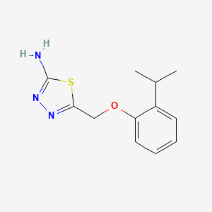 5-[(2-Isopropylphenoxy)methyl]-1,3,4-thiadiazol-2-amine