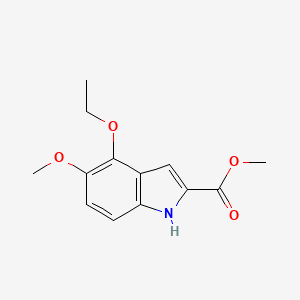 molecular formula C13H15NO4 B1278073 methyl 4-ethoxy-5-methoxy-1H-indole-2-carboxylate CAS No. 887360-84-1