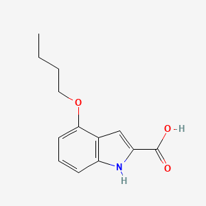 molecular formula C13H15NO3 B1278076 4-丁氧基-1H-吲哚-2-羧酸 CAS No. 887360-08-9