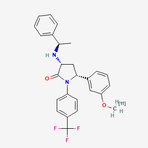 molecular formula C26H25F3N2O2 B12780774 Meppep C-11 CAS No. 1022083-25-5