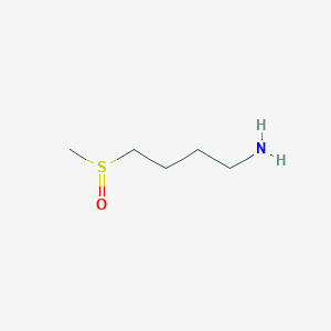 molecular formula C5H13NOS B127808 4-(Methylsulfinyl)-1-butylamine CAS No. 84104-30-3