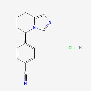 molecular formula C14H14ClN3 B12780873 Dexfadrostat hydrochloride CAS No. 131863-75-7
