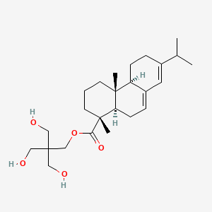 molecular formula C25H40O5 B12780944 Pentaerythritol abietate CAS No. 890028-17-8