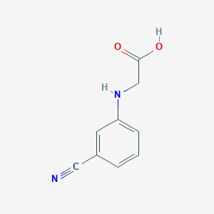 molecular formula C9H8N2O2 B1278102 2-[(3-cyanophenyl)amino]acetic Acid CAS No. 91192-27-7