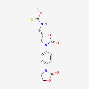 molecular formula C15H17N3O5S B12781031 DRF-8417 CAS No. 439903-56-7