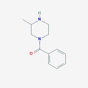 molecular formula C12H16N2O B1278107 (3-Methyl-piperazin-1-YL)-phenyl-methanone CAS No. 75349-23-4