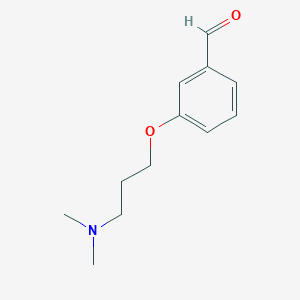 molecular formula C12H17NO2 B1278109 3-[3-(Dimethylamino)propoxy]benzaldehyde CAS No. 26815-13-4