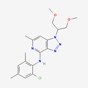 molecular formula C19H24ClN5O2 B12781099 DMP-695 free base CAS No. 197799-44-3