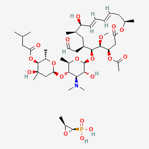 molecular formula C45H76NO19P B12781104 Josamycin fosfomycin CAS No. 96740-84-0