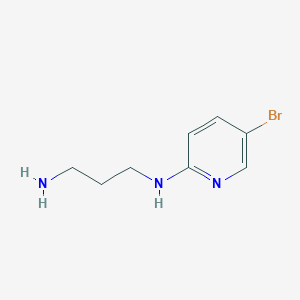 molecular formula C8H12BrN3 B1278114 2-N-(3-Aminopropyl)-amino-5-bromopyridine CAS No. 92993-40-3