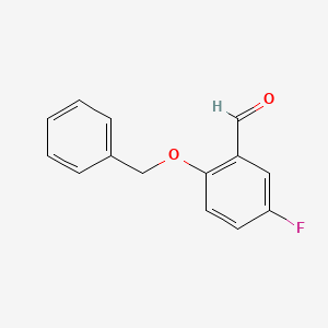 molecular formula C14H11FO2 B1278115 2-(Benzyloxy)-5-fluorobenzaldehyde CAS No. 312314-37-7