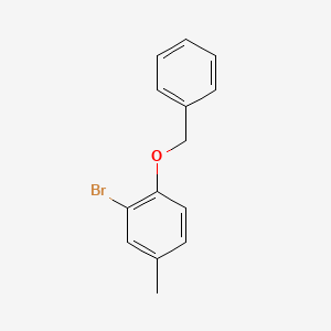 molecular formula C14H13BrO B1278118 1-(Benzyloxy)-2-bromo-4-methylbenzene CAS No. 2830-53-7