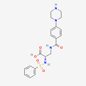 molecular formula C20H24N4O5S B12781193 M7Ubk3FJ4N CAS No. 163209-37-8