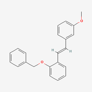 molecular formula C22H20O2 B1278122 1-(Benzyloxy)-2-(3-methoxystyryl)benzene CAS No. 1072930-86-9
