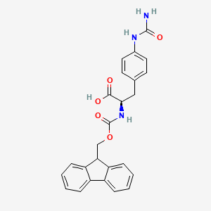 molecular formula C25H23N3O5 B1278125 Fmoc-D-4-Aph(cBm)-OH CAS No. 324017-22-3