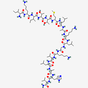 molecular formula C85H155N23O19S B12781260 Bombolitin I CAS No. 95648-97-8