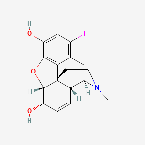 molecular formula C17H18INO3 B12781264 1-Iodomorphine CAS No. 64739-76-0