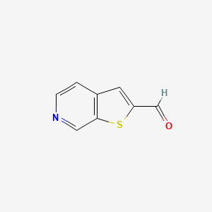 molecular formula C8H5NOS B1278127 Thieno[2,3-C]pyridine-2-carbaldehyde CAS No. 203922-18-3