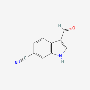 3-formyl-1H-indole-6-carbonitrile