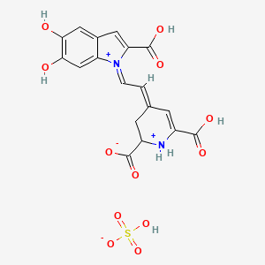 molecular formula C18H16N2O12S B12781280 Betanidin sulfate CAS No. 37717-82-1