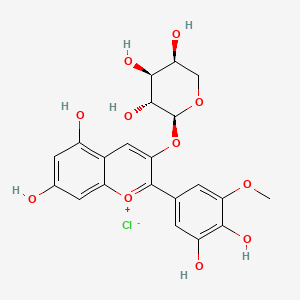 molecular formula C21H21ClO11 B12781356 Petunidin 3-arabinoside CAS No. 679429-94-8