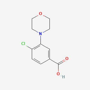 molecular formula C11H12ClNO3 B1278142 4-chloro-3-morpholin-4-yl-benzoic Acid CAS No. 886501-46-8