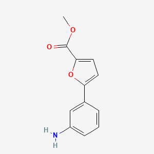 molecular formula C12H11NO3 B1278144 Methyl 5-(3-aminophenyl)furan-2-carboxylate CAS No. 54023-06-2