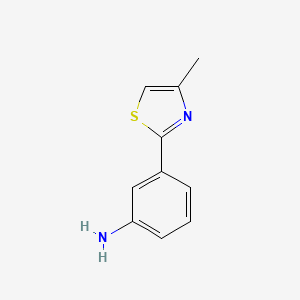 molecular formula C10H10N2S B1278145 3-(4-Methyl-1,3-thiazol-2-yl)aniline CAS No. 134811-93-1