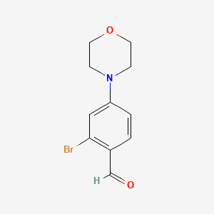 molecular formula C11H12BrNO2 B1278147 2-Bromo-4-morpholin-4-ylbenzaldehyde CAS No. 883522-52-9