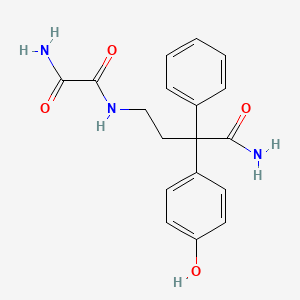 molecular formula C18H19N3O4 B12781475 Imidafenacin metabolite M8 CAS No. 503598-20-7