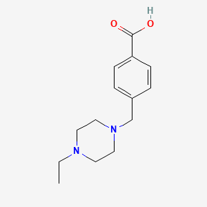 molecular formula C14H20N2O2 B1278148 4-(4-Ethylpiperazin-1-ylmethyl)benzoic acid CAS No. 895519-97-8