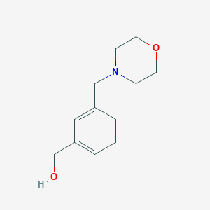 molecular formula C12H17NO2 B1278151 [3-(Morpholinomethyl)phenyl]methanol CAS No. 91271-64-6