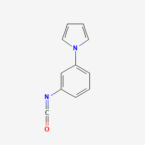 molecular formula C11H8N2O B1278152 1-(3-Isocyanatophenyl)-1H-pyrrole CAS No. 857283-59-1