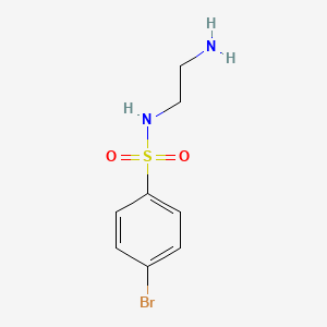 molecular formula C8H11BrN2O2S B1278156 N-(2-aminoethyl)-4-bromobenzenesulfonamide CAS No. 90002-56-5