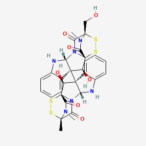 molecular formula C30H28N6O7S4 B12781607 verticillin B CAS No. 52212-86-9
