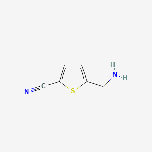 molecular formula C6H6N2S B1278161 5-(Aminomethyl)thiophene-2-carbonitrile CAS No. 227279-10-9