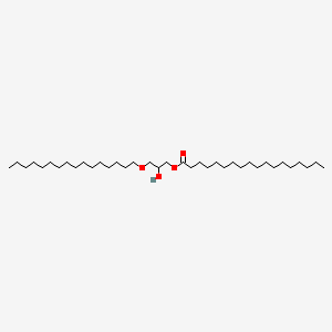 molecular formula C37H74O4 B12781618 Chimyl stearate CAS No. 109210-83-5