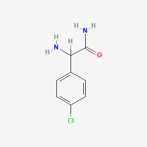 B1278162 2-Amino-2-(4-chlorophenyl)acetamide CAS No. 102333-75-5