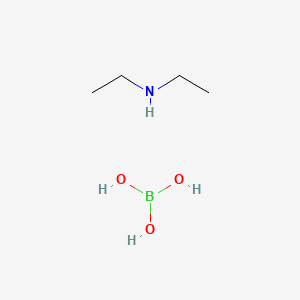 molecular formula C4H14BNO3 B12781620 Diethylammonium borate CAS No. 68189-02-6