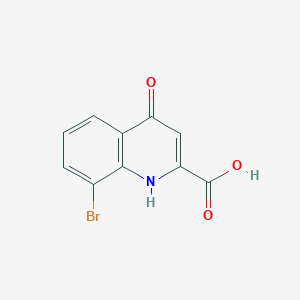 molecular formula C10H6BrNO3 B1278168 8-Bromo-4-hydroxyquinoline-2-carboxylic acid CAS No. 10174-71-7