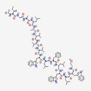 molecular formula C98H141N19O17 B12781713 Isoleucinegramicidin B CAS No. 6377-07-7