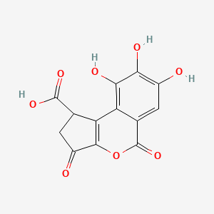 molecular formula C13H8O8 B1278173 短叶福林甲酸 CAS No. 18490-95-4