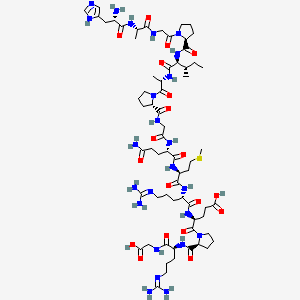 molecular formula C66H108N24O19S B12781736 His-Ala-Gly-Pro-Ileu-Ala-Pro-Gly-Glu-Met-Arg-Glu-Pro-Arg-Gly CAS No. 119400-71-4