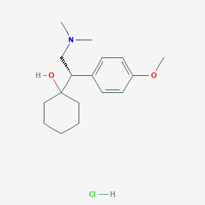 molecular formula C17H28ClNO2 B12781763 Venlafaxine hydrochloride, (S)- CAS No. 93413-45-7