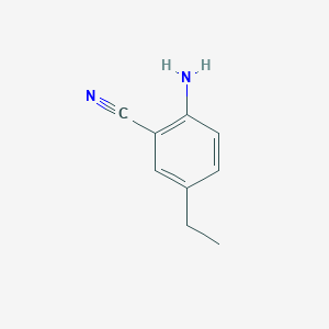 molecular formula C9H10N2 B1278178 2-Amino-5-ethylbenzonitrile 