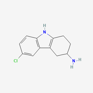 molecular formula C12H13ClN2 B1278180 6-氯-2,3,4,9-四氢-1H-咔唑-3-胺 CAS No. 147008-96-6
